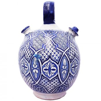 Moroccan Fassi Ceramic Water Jug