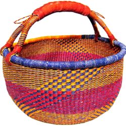 Bolga Basket Round - Vivid Colours