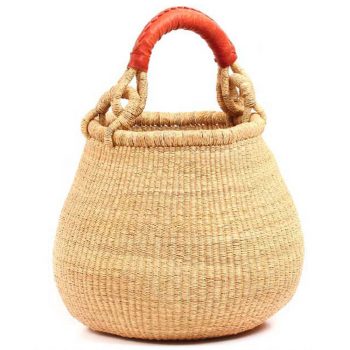 Bolga Basket Pot Large