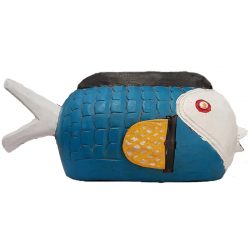 bozo fish black blue white