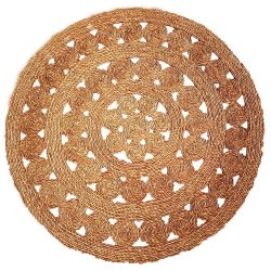 woven circles mat