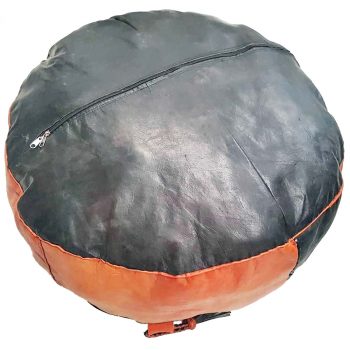 african hausa leather ottoman