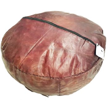 african hausa leather ottoman
