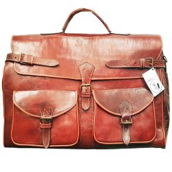 Moroccan Leather Travel Bag