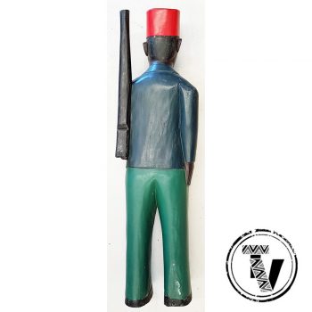 African colonial figure guard