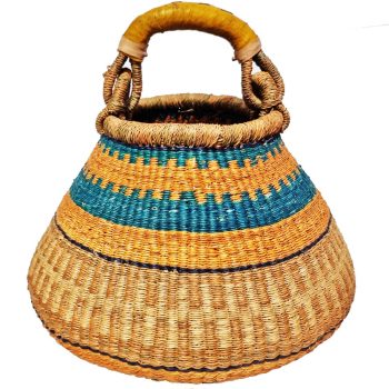 Bolga Basket Pot Medium