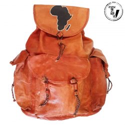 African Leather Handcrafted Backpack