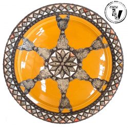 Moroccan Ceramic & Silver Plate