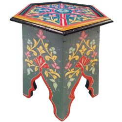 Mashrabiya Painted Side Table