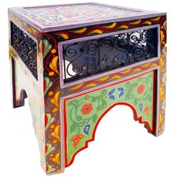 Mashrabiya Painted Side Table