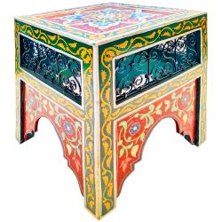 Mashrabiya Painted Side Table