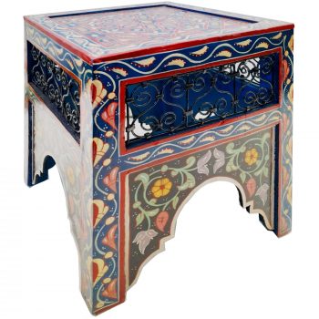 Mashrabiya Painted Side Table