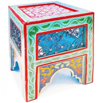 Mashrabiya Painted Side Table