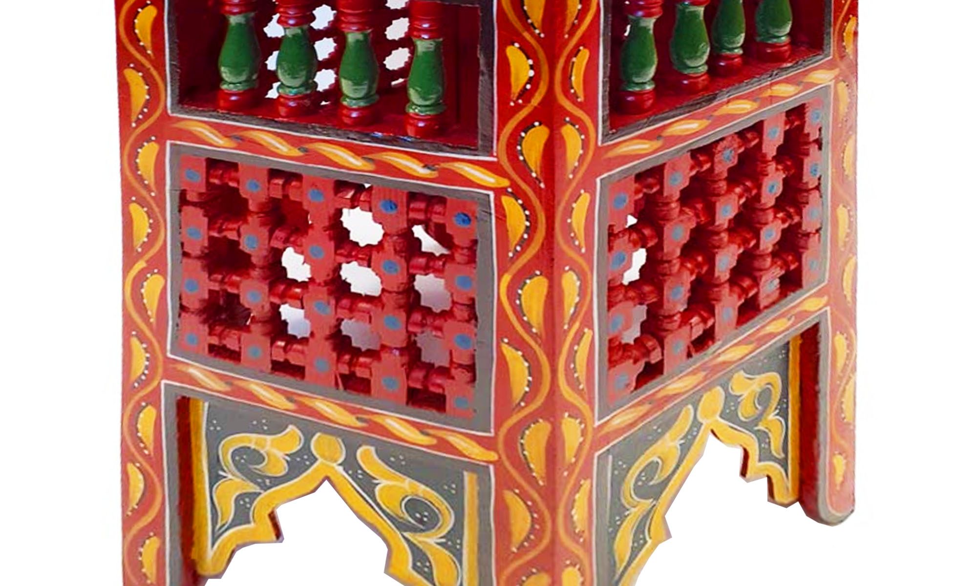Mashrabiya Painted Side Table