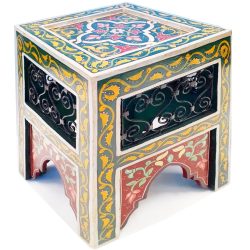 Mashrabiya Painted Side Table