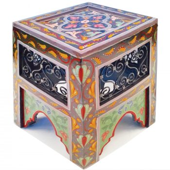 Mashrabiya Painted Side Table