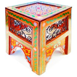 Mashrabiya Painted Side Table