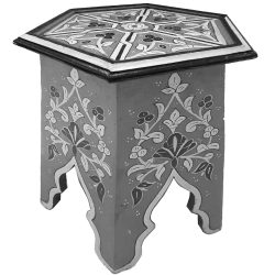 Mashrabiya Painted Side Table