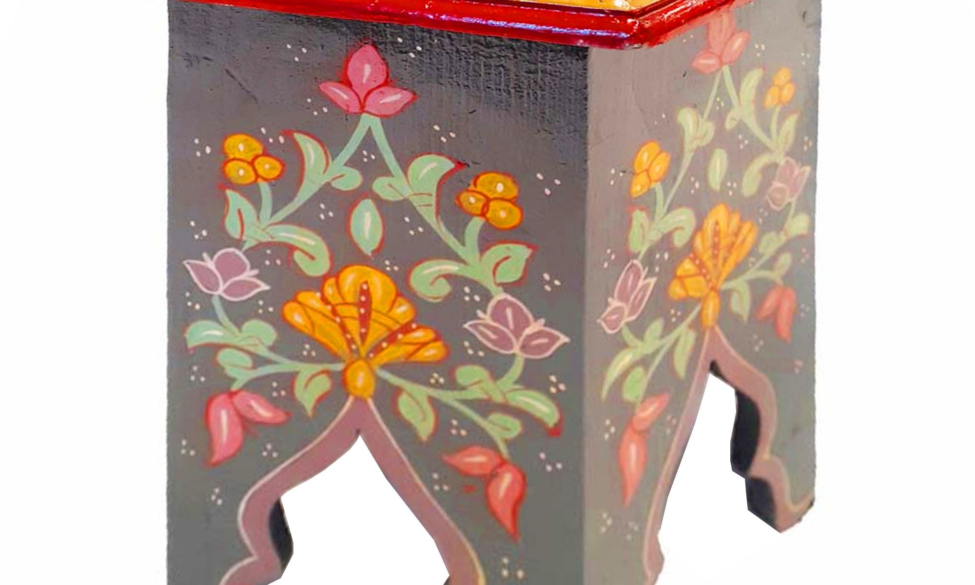 Mashrabiya Painted Side Table