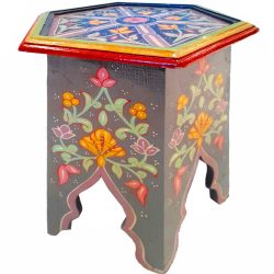 Mashrabiya Painted Side Table