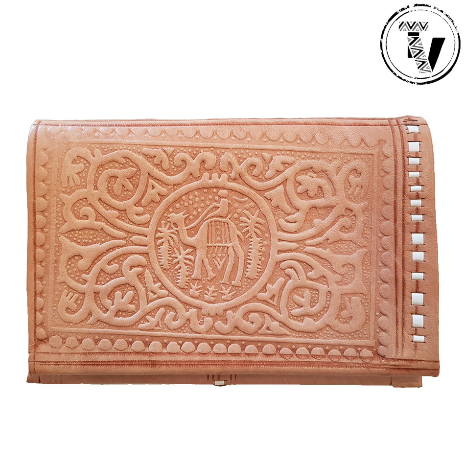Moroccan Tooled Leather Wallet