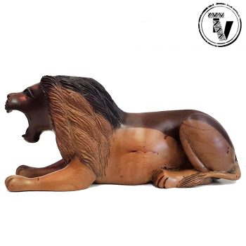 Ebony Wood Carved Lion