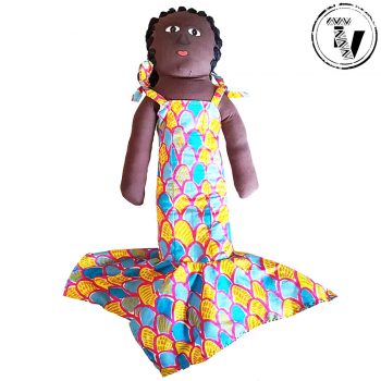 Handmade African Fabric Doll