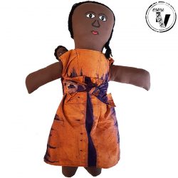 Handmade African Fabric Doll