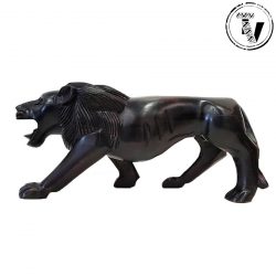 Ebony Wood Carved Lion