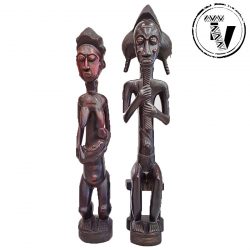 Baule Ebony Fertility Statues