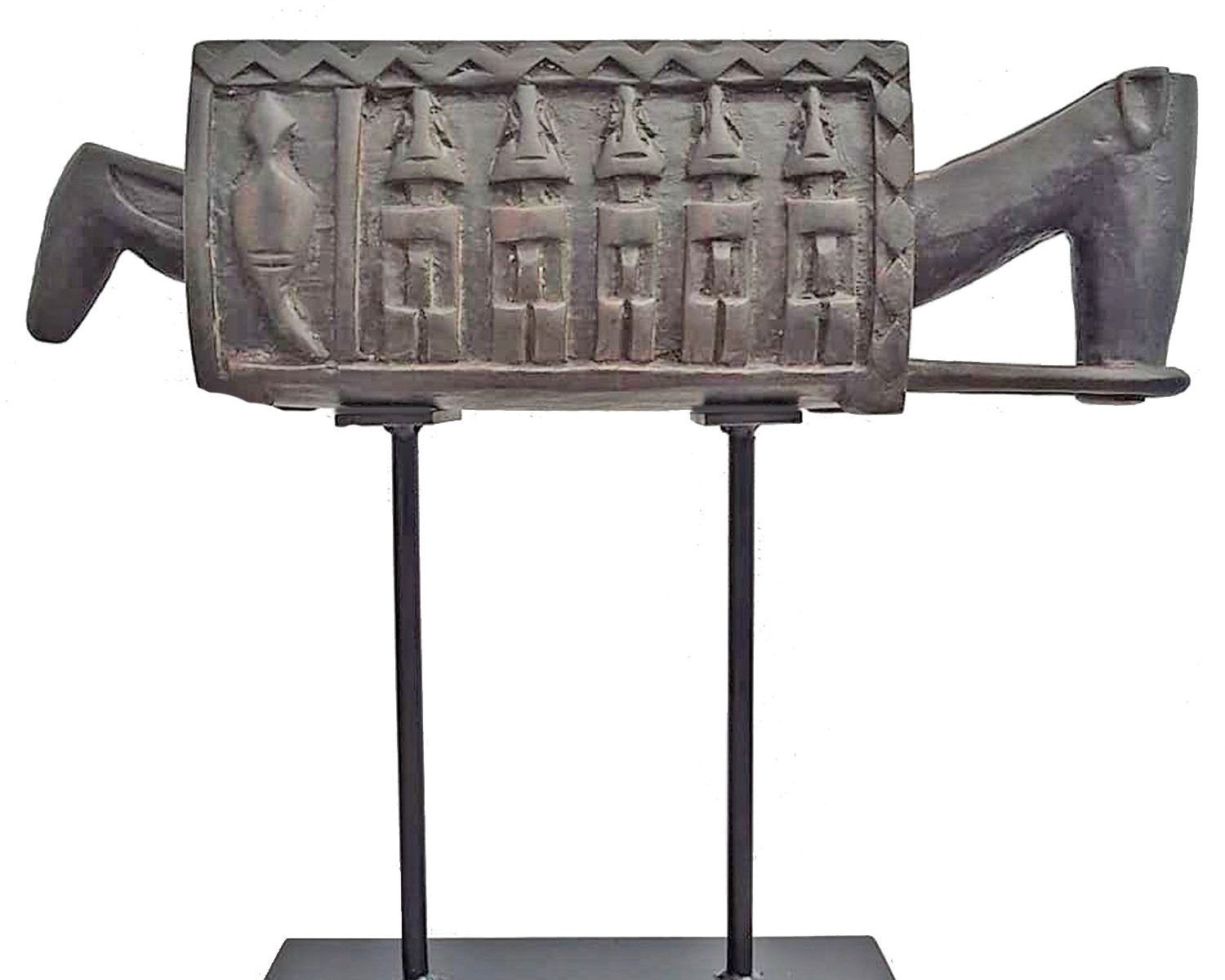 Dogon Carved Zoomorphic Trough