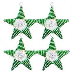 Christmas Star Green Set 4