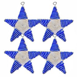 Christmas Star Blue Set 4