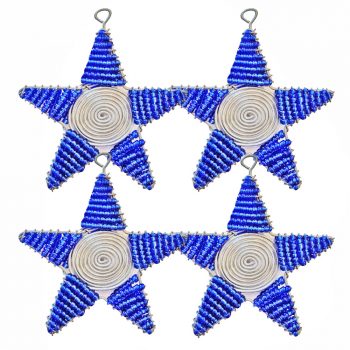 Christmas Star Blue Set 4