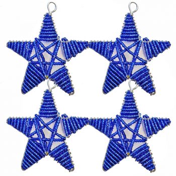 Christmas Star Blue Set 4