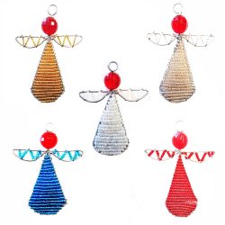 Zulu Angel Ornament Set 5