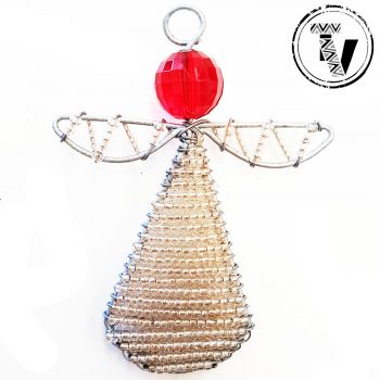 Beaded Zulu Angel Ornament