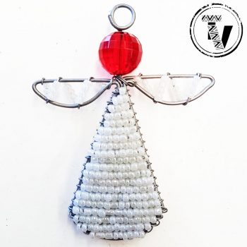 Beaded Zulu Angel Ornament