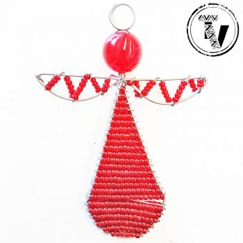 Beaded Zulu Angel Ornament