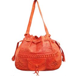 Moroccan Camel Leather Bag