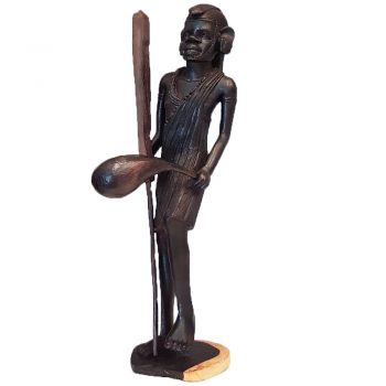 Warrior Ebony Wood Sculpture