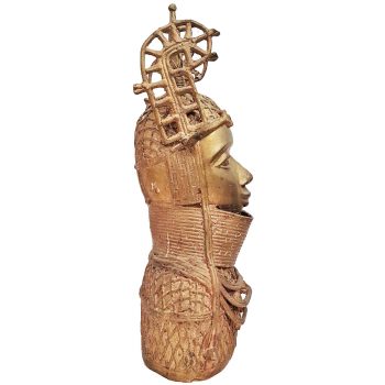 Benin Bronze Oba Head