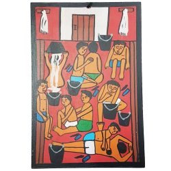Moroccan Hand-Painted Naïve Art