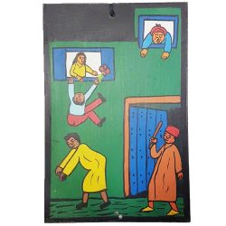 Moroccan Hand-Painted Naïve Art