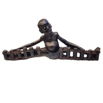 Makonde Ebony Wood Drummer