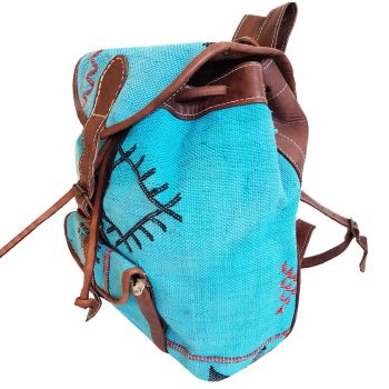 Moroccan Leather Cactus Backpack