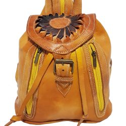 Moroccan Leather Sunshine Backpack