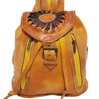 Moroccan Leather Sunshine Backpack