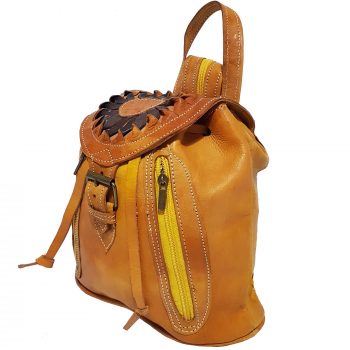 Moroccan Leather Sunshine Backpack