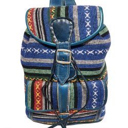 Moroccan Leather Kilim Backpack